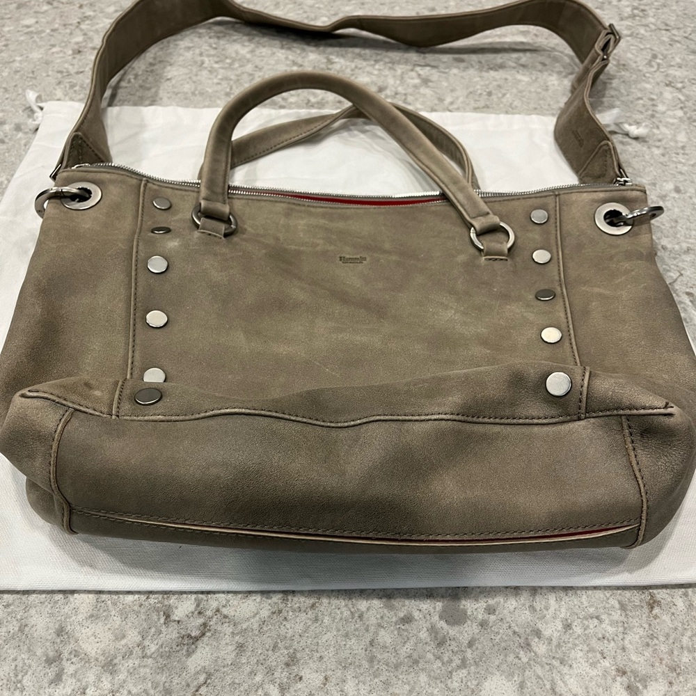 Hammitt Daniel Large Crossbody Pewter with Brushed Silver Hardware